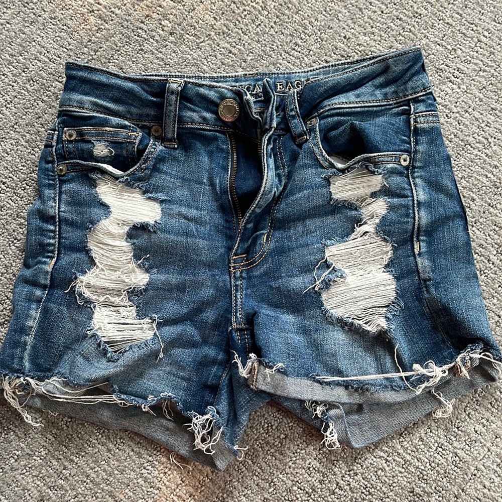 American eagle hi-rise shortie